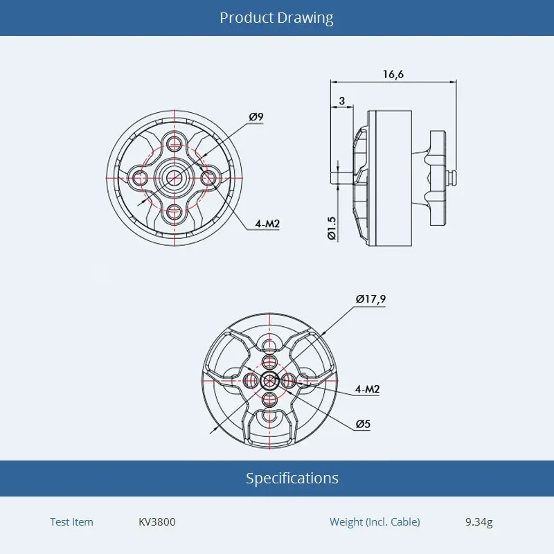 T-motor F1404 1404 2900 3800 4 - đánh giá và giá Drone Battery 4S