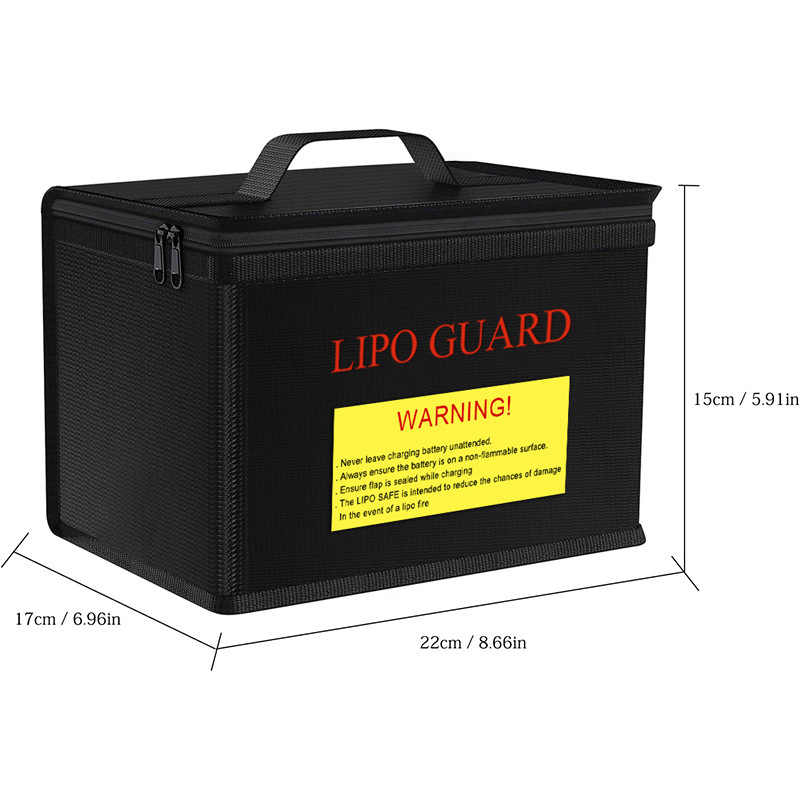 Lipo Guard Safety Bag Fireproo - đánh giá và giá Drone Battery Bag