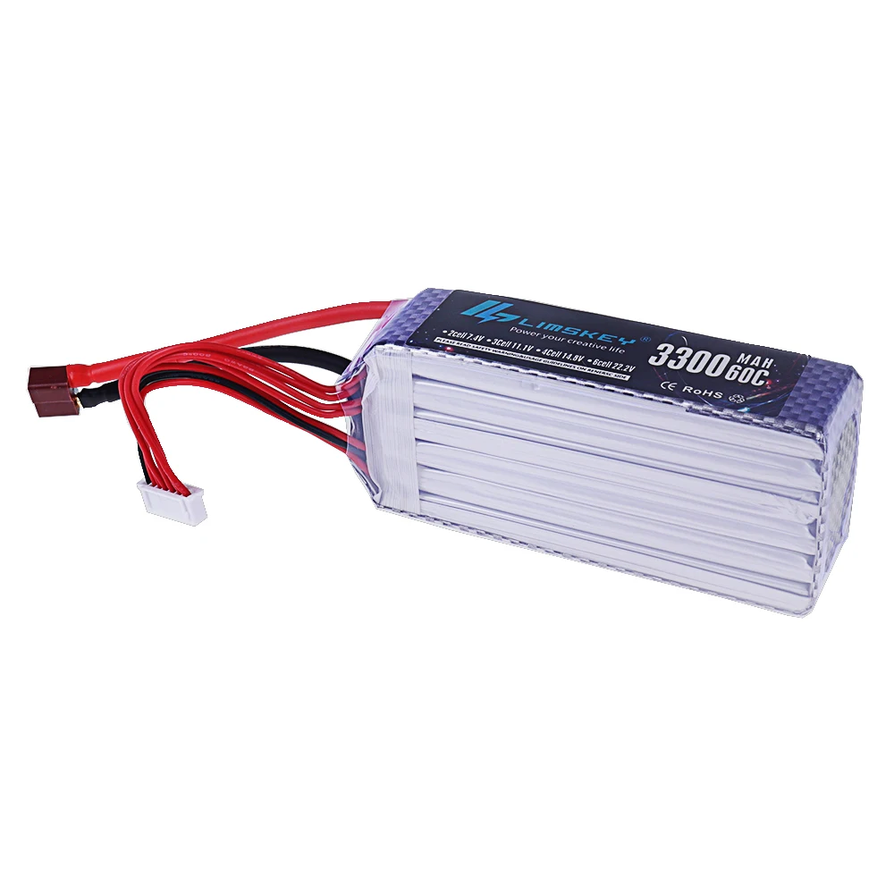 Brand NEW 3300mah 22.2V 60C 6S - đánh giá và giá Drone Battery 6S