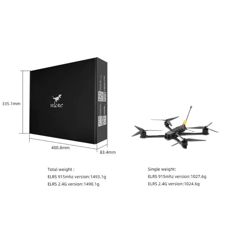 HGLRC MY10 Long Range FPV Dron - đánh giá và giá Drone Battery 6S