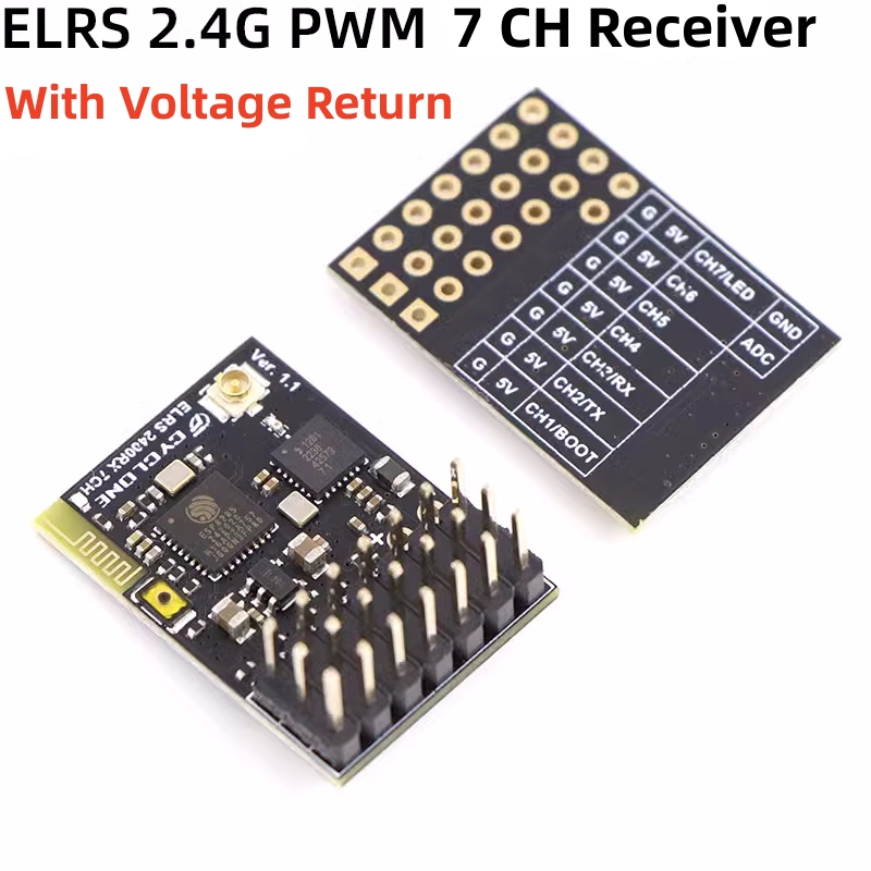 ELRS 2.4G PWM 7CH 6CH CRSF Rec - đánh giá và giá Drone Battery Plate