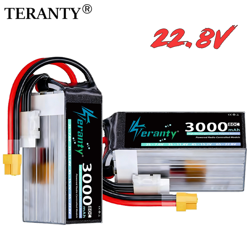 TERANTY 6S 22.8V 3000mAh 80C/1 - đánh giá và giá Drone Battery 6S