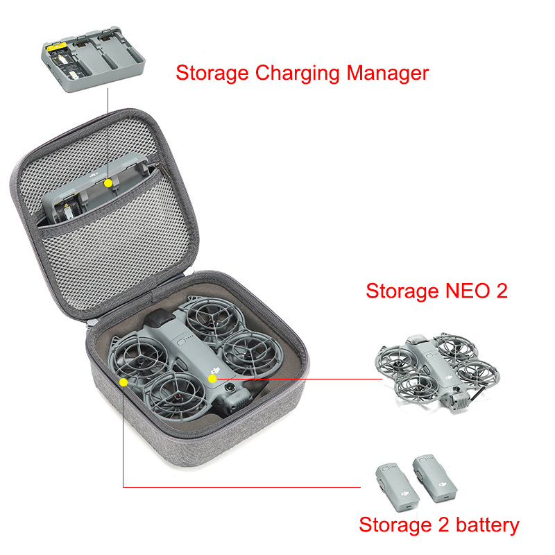 Carrying Shockproof Case for D - đánh giá và giá Drone Battery Bag