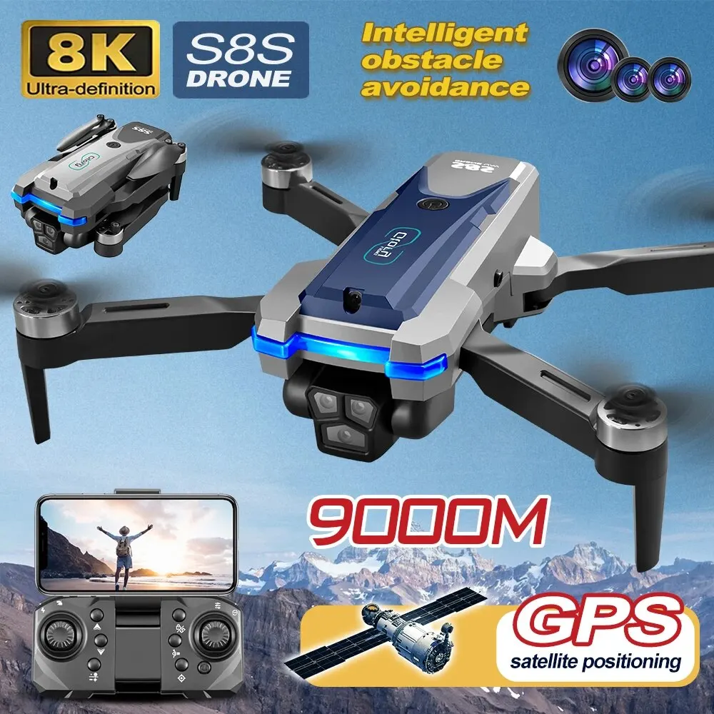 S8S GPS Drone 5G Wifi 8K HD Du - đánh giá và giá Drone Battery Case
